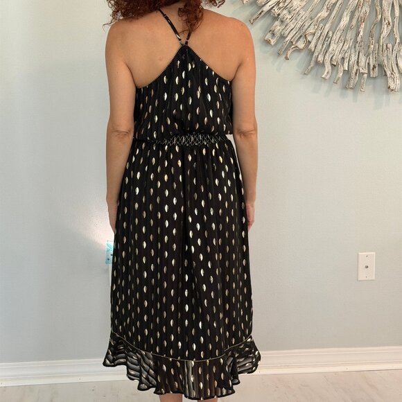 House of Harlow 1960 x Revolve — Gold Foil Halter Midi Dress (Size S) NWT - Picture 3 of 7